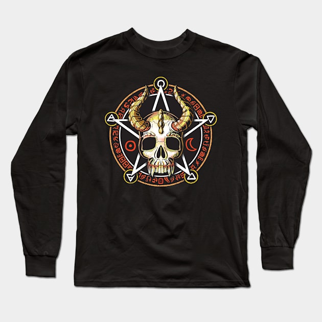 Pentagram Long Sleeve T-Shirt by GregNowachek